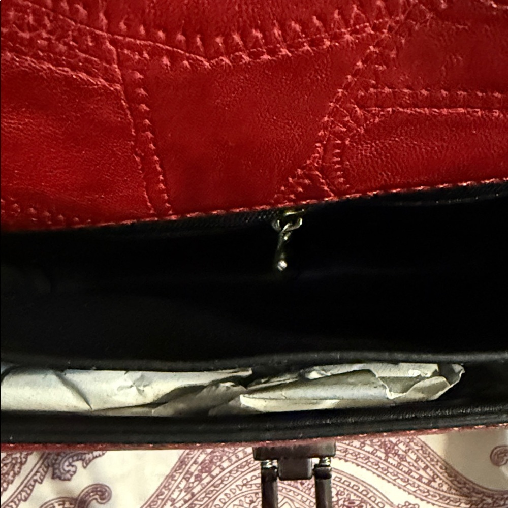 NWOTS Moschino Red Mini Bag with Black Accents​ - Picture 4 of 7